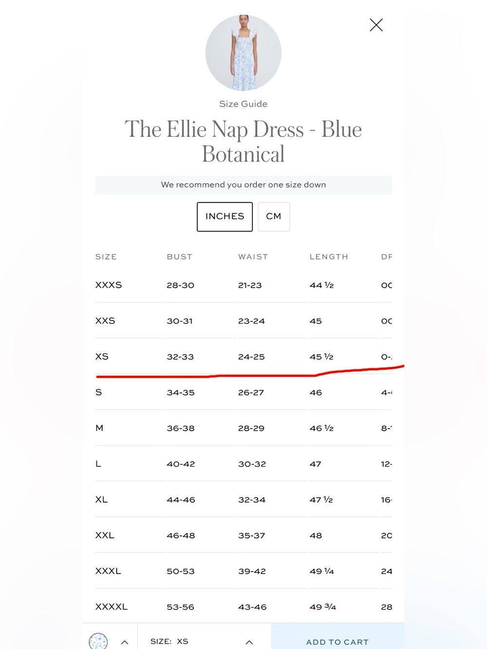 HILL HOUSE •• The Ellie Nap Dress •• In Blue Botanical Size XS - Picture 9 of 10